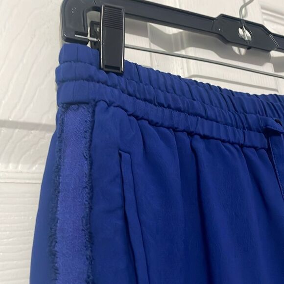 Zadig & Voltaire Parono Crepe Drawstring Trousers Cobalt Blue Size 36 Small - Picture 7 of 13